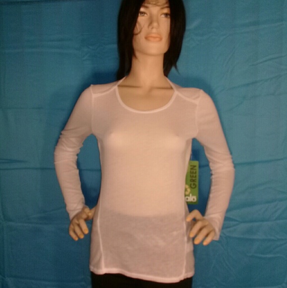 ALO T - SHIRT LONG SLEEVES WHITE COLOR ALO BAMBOO. - Picture 7 of 8